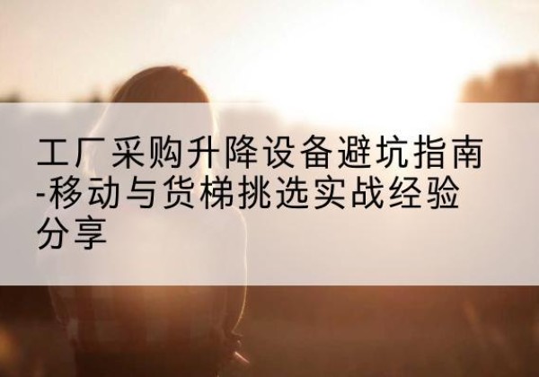浦北移动式升降机怎么选-工厂采购升降设备避坑指南-移动与货梯挑选实战经验分享